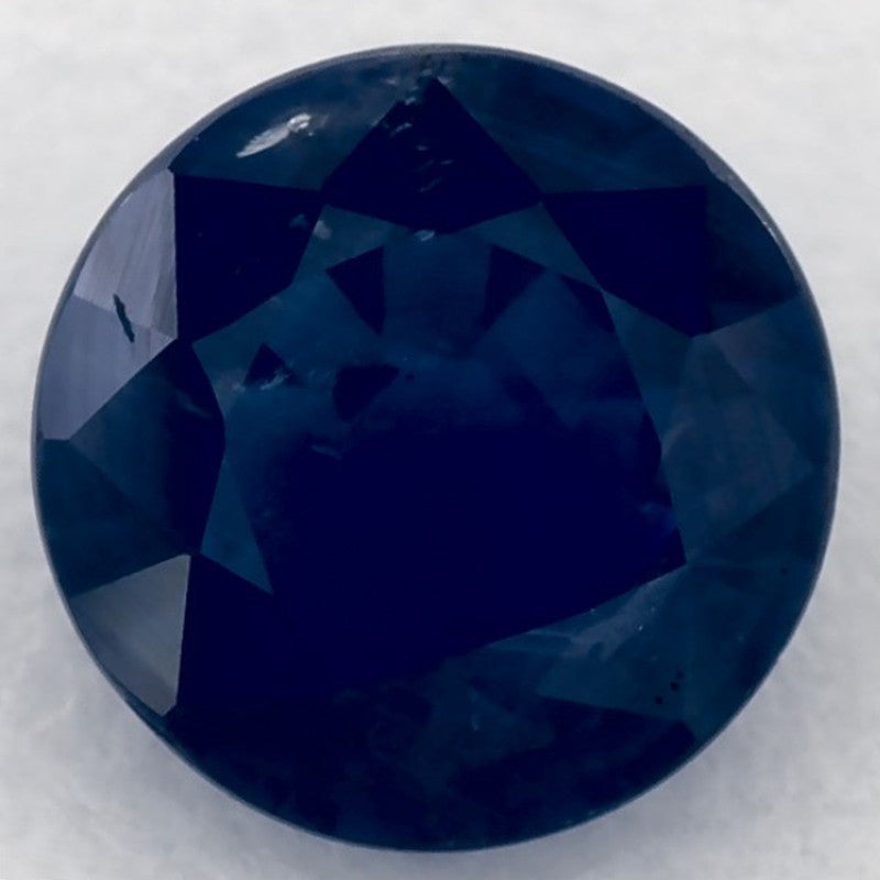 1.47 Carat Round Natural Blue Sapphire