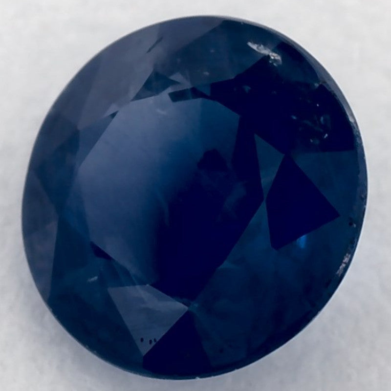1.47 Carat Round Natural Blue Sapphire