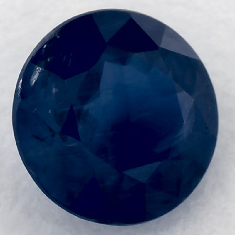 1.47 Carat Round Natural Blue Sapphire