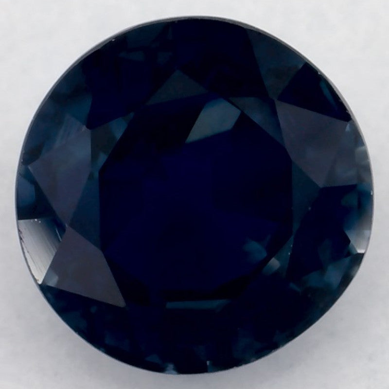 3.12 Carat Round Natural Blue Sapphire