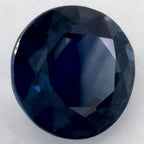 3.12 Carat Round Natural Blue Sapphire