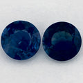 1.64 Carat Round Natural Blue Sapphire