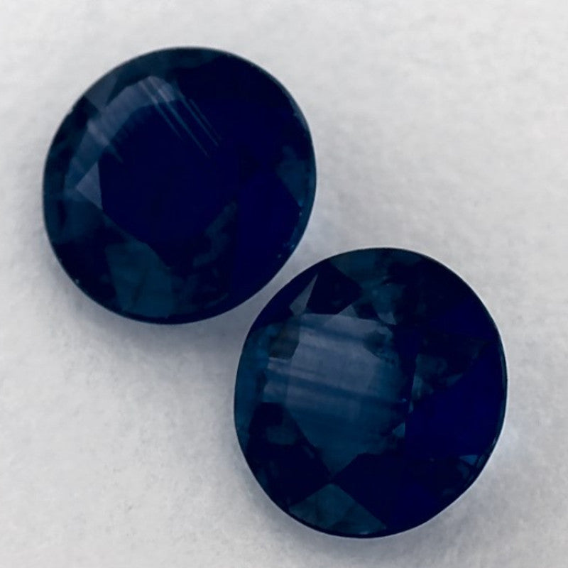 1.79 Carat Round Natural Blue Sapphire