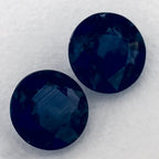 1.79 Carat Round Natural Blue Sapphire