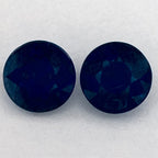 1.89 Total Carat Weight Round Natural Blue Sapphire