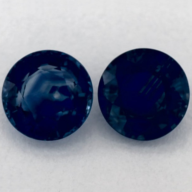2.02 Carat Round Natural Blue Sapphire