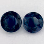 2.29 Total Carat Weight Round Natural Blue Sapphire