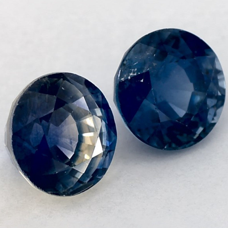 2.32 Carat Round Natural Blue Sapphire