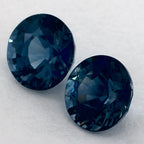 2.41 Carat Round Natural Blue Sapphire