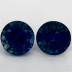 2.42 Carat Round Natural Blue Sapphire