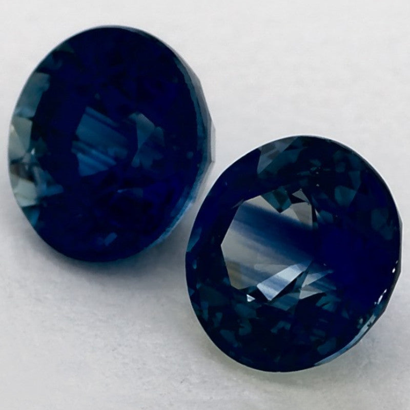 2.42 Carat Round Natural Blue Sapphire