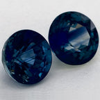 2.42 Carat Round Natural Blue Sapphire
