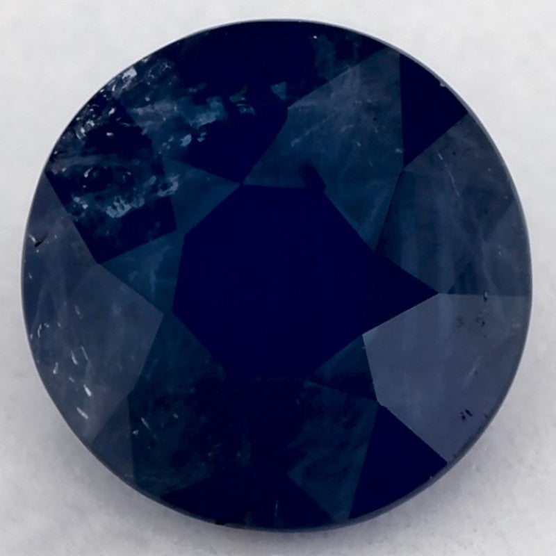 1.14 Carat Round Natural Blue Sapphire