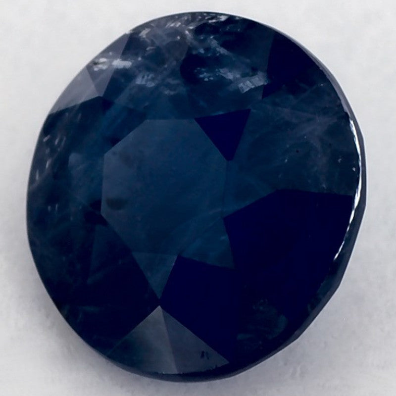 1.14 Carat Round Natural Blue Sapphire