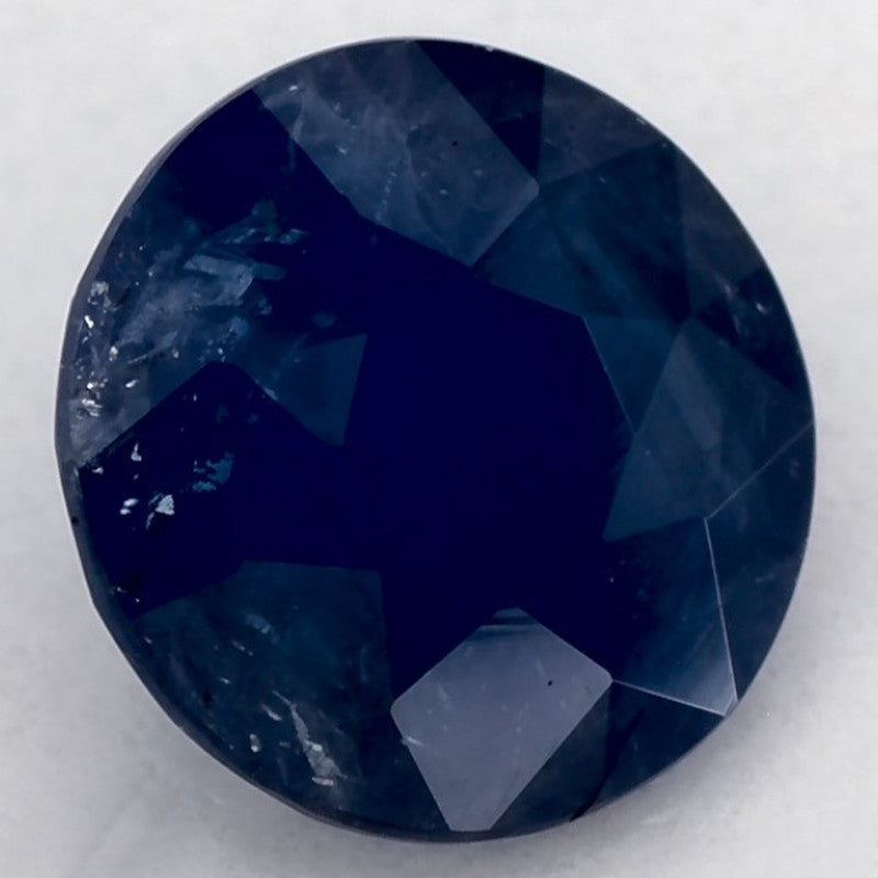 1.14 Carat Round Natural Blue Sapphire