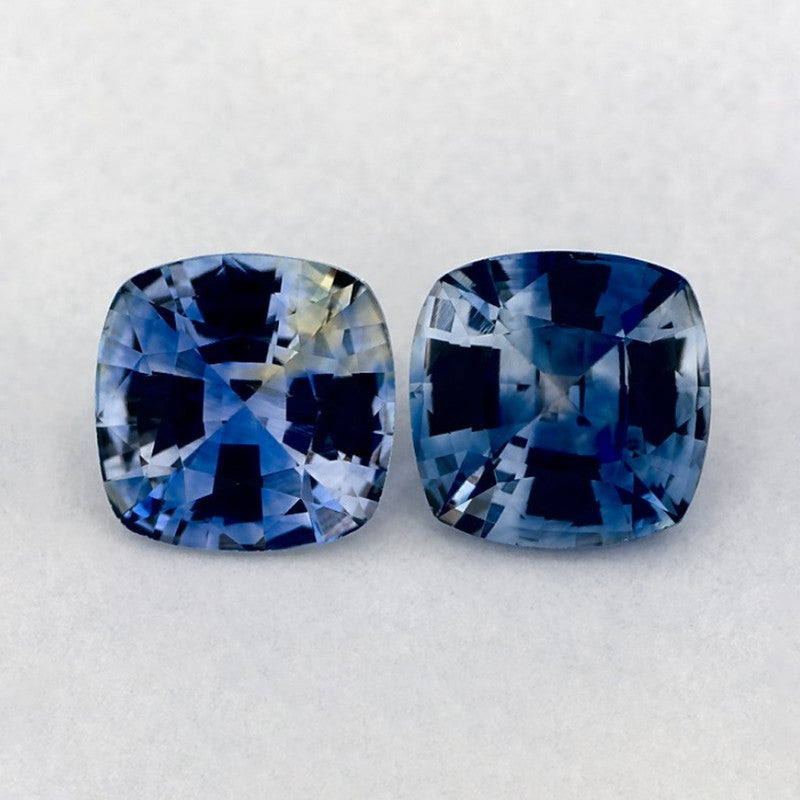 1.91 Total Carat Weight Cushion Natural Blue Sapphire