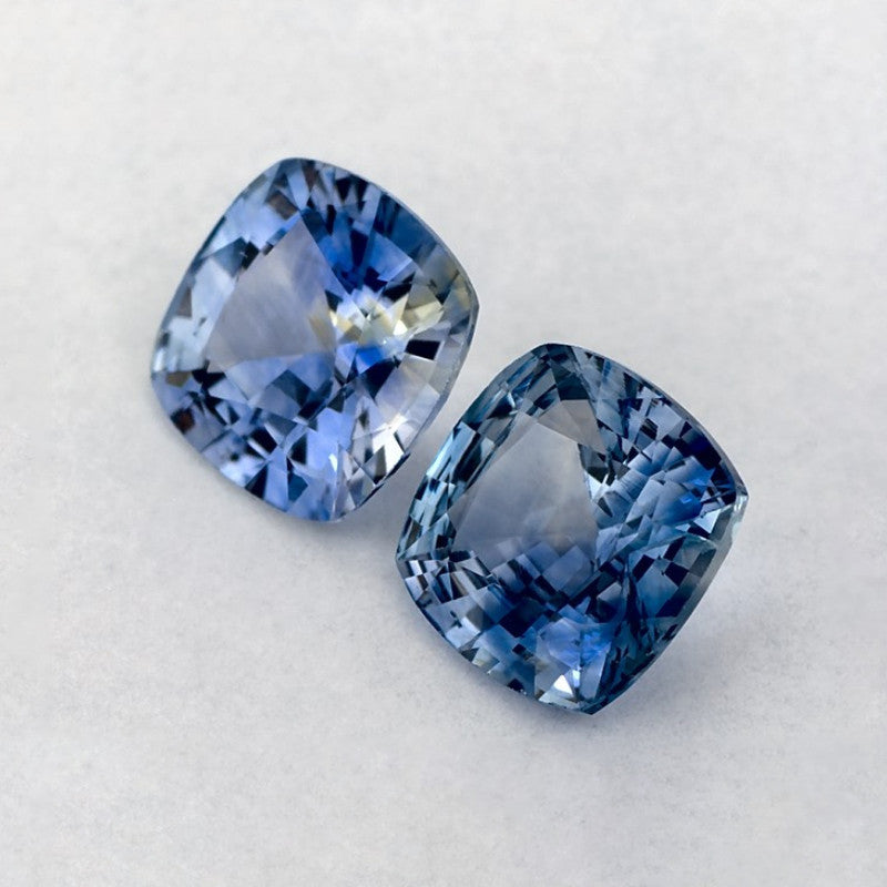 1.91 Total Carat Weight Cushion Natural Blue Sapphire