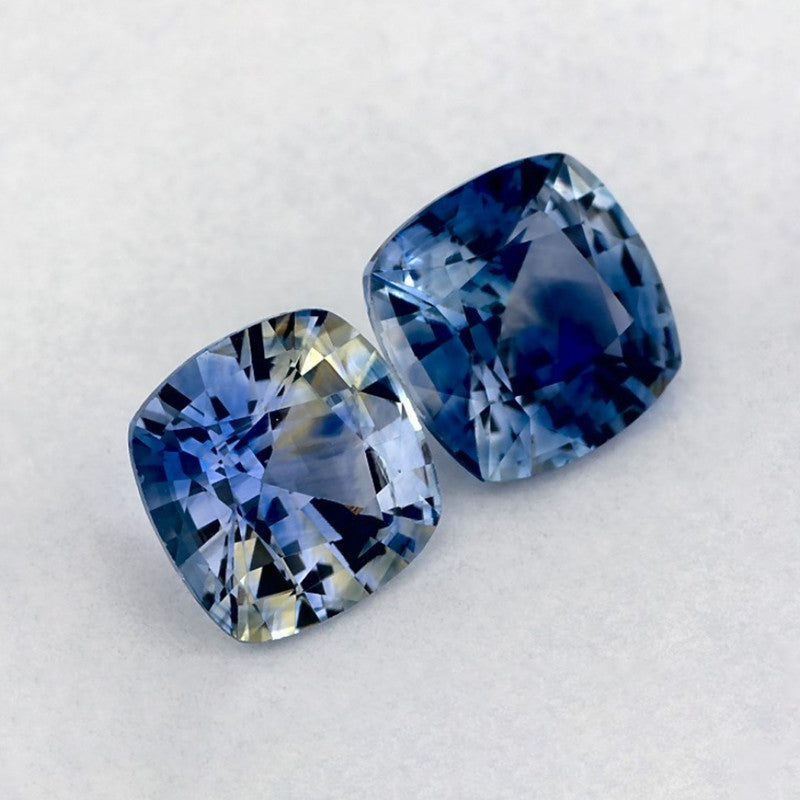 1.91 Total Carat Weight Cushion Natural Blue Sapphire