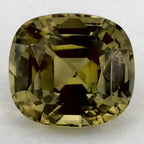 3.61 Carat Cushion Natural Green Sapphire