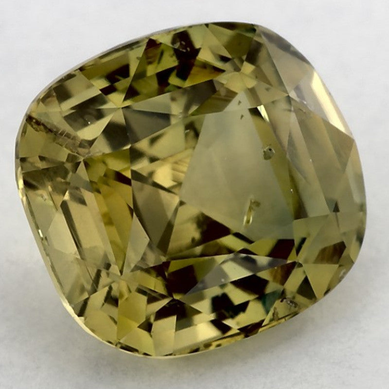 3.61 Carat Cushion Natural Green Sapphire