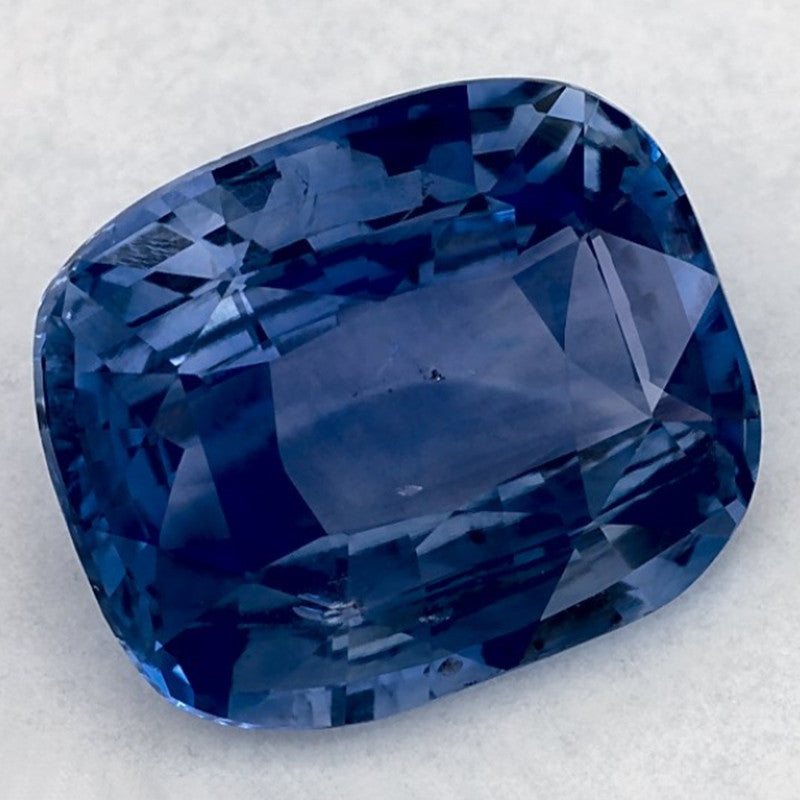 3.02 Carat Cushion Natural Blue Sapphire