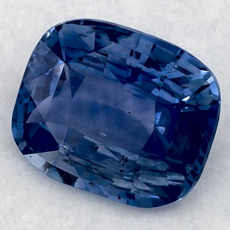 3.02 Carat Cushion Natural Blue Sapphire