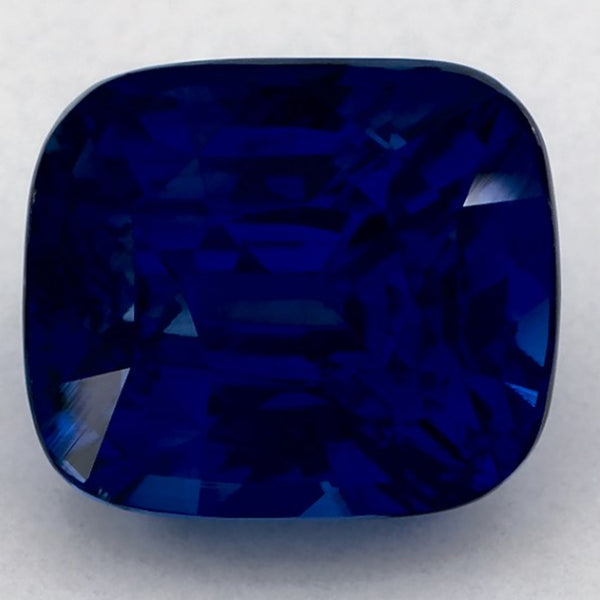 6.08 Carat Cushion Natural Blue Sapphire