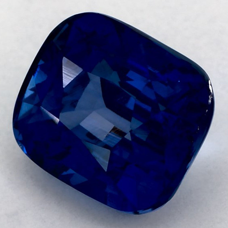 6.08 Carat Cushion Natural Blue Sapphire