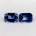 1.49 Total Carat Weight Emerald Natural Blue Sapphire