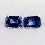 1.49 Total Carat Weight Emerald Natural Blue Sapphire