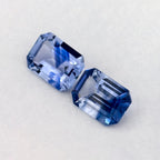 1.49 Total Carat Weight Emerald Natural Blue Sapphire