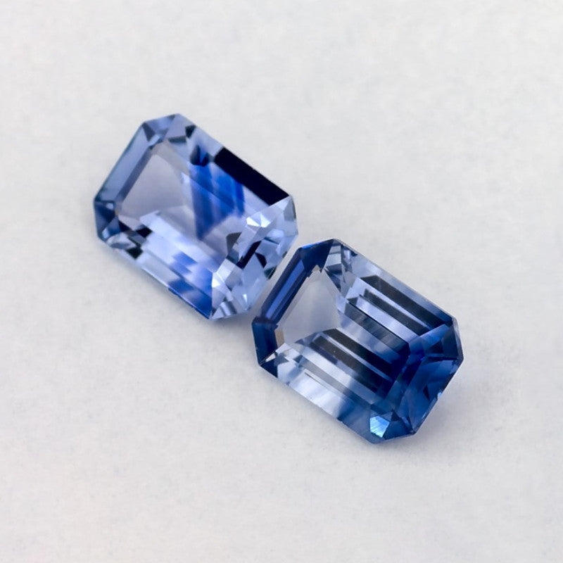 1.49 Total Carat Weight Emerald Natural Blue Sapphire