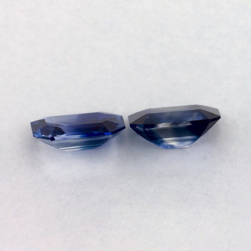 1.83 Total Carat Weight Emerald Natural Blue Sapphire