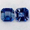 2.24 Carat Asscher Natural Blue Sapphire