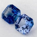 2.24 Carat Asscher Natural Blue Sapphire