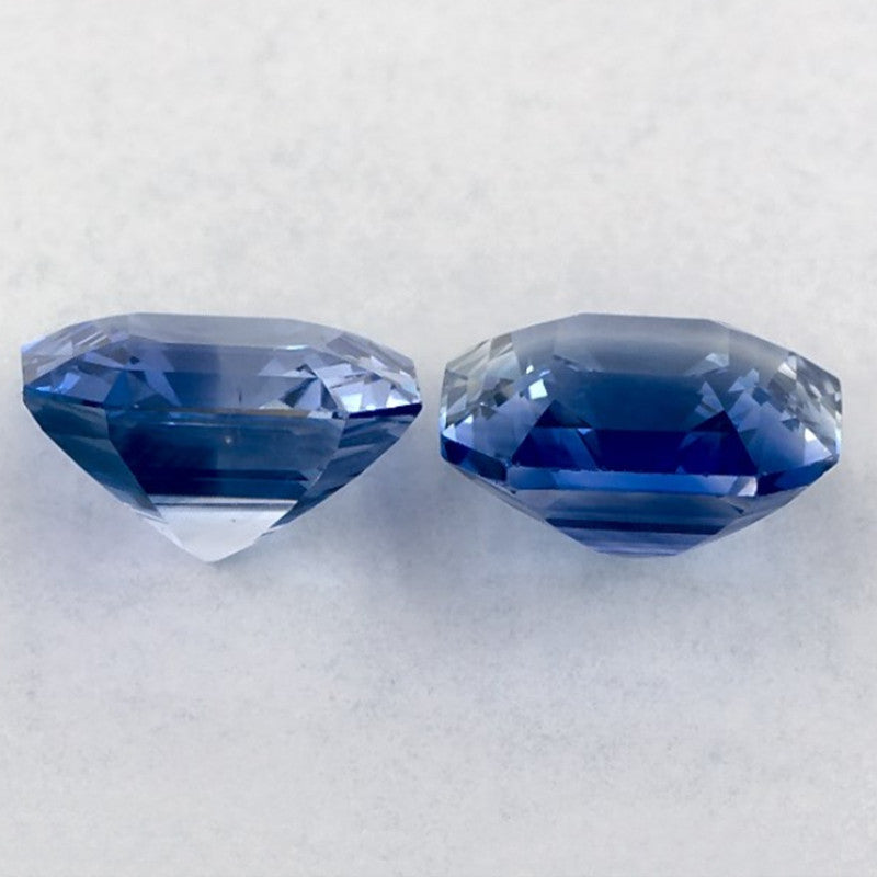 2.24 Carat Asscher Natural Blue Sapphire