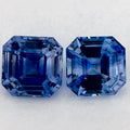 2.57 Carat Asscher Natural Blue Sapphire