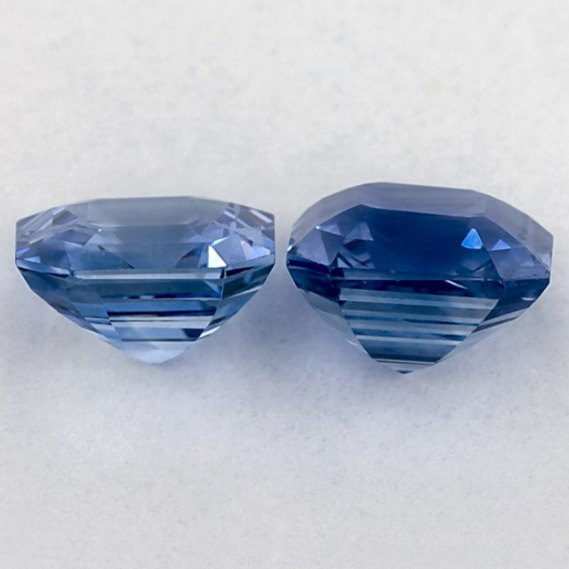 2.57 Carat Asscher Natural Blue Sapphire