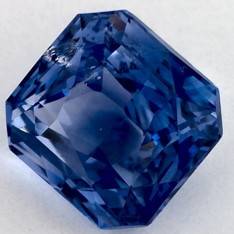 4.00 Carat Radiant Natural Blue Sapphire