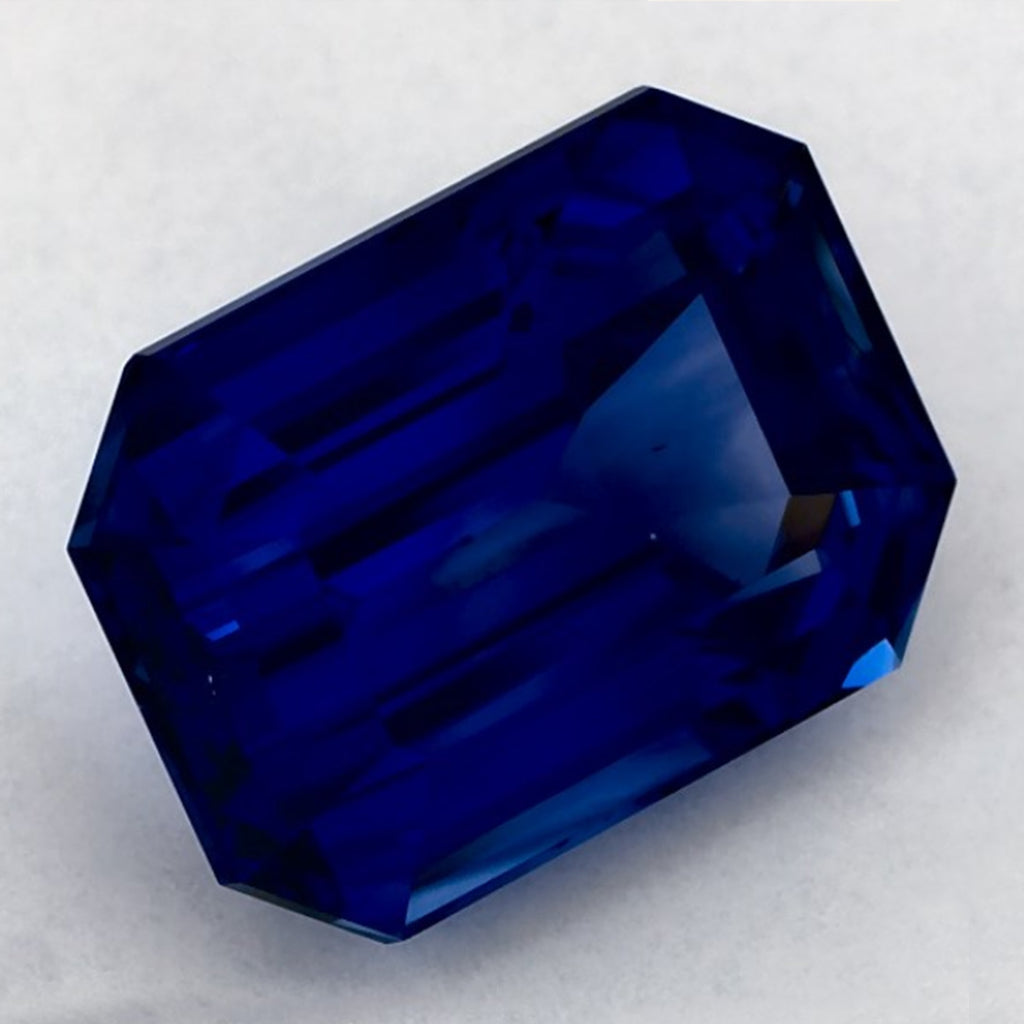 5.93 Carat Emerald Natural Blue Sapphire
