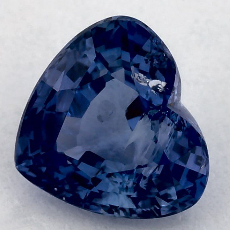 1.36 Carat Heart Natural Blue Sapphire