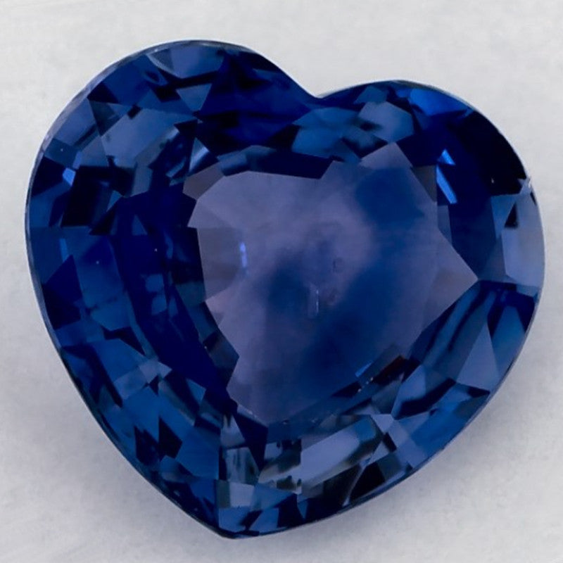 1.76 Carat Heart Natural Blue Sapphire