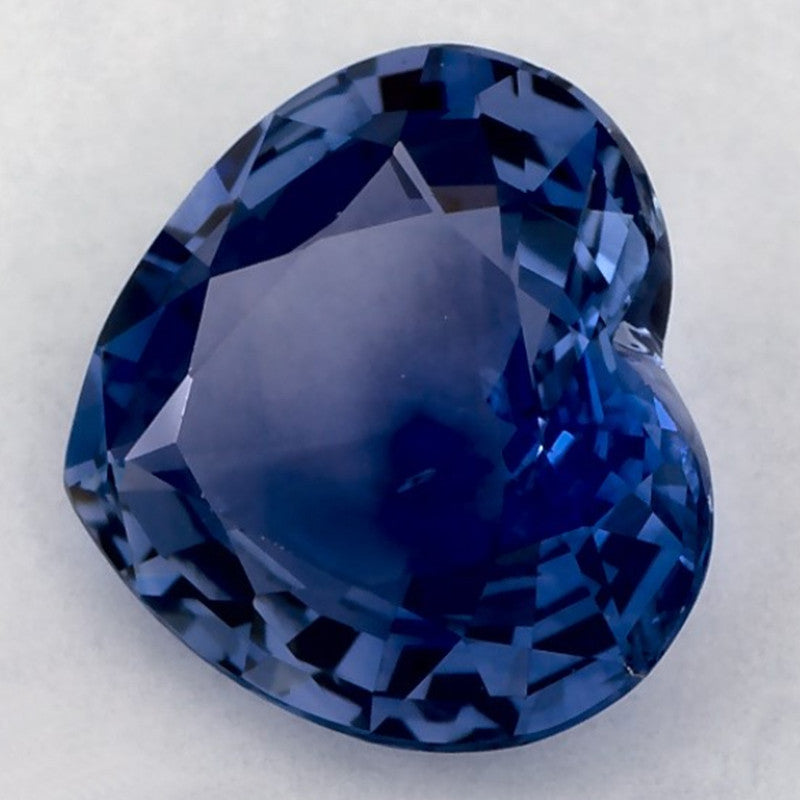 1.76 Carat Heart Natural Blue Sapphire