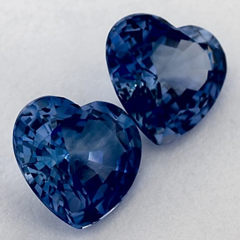 3.87 Carat Heart Natural Blue Sapphire