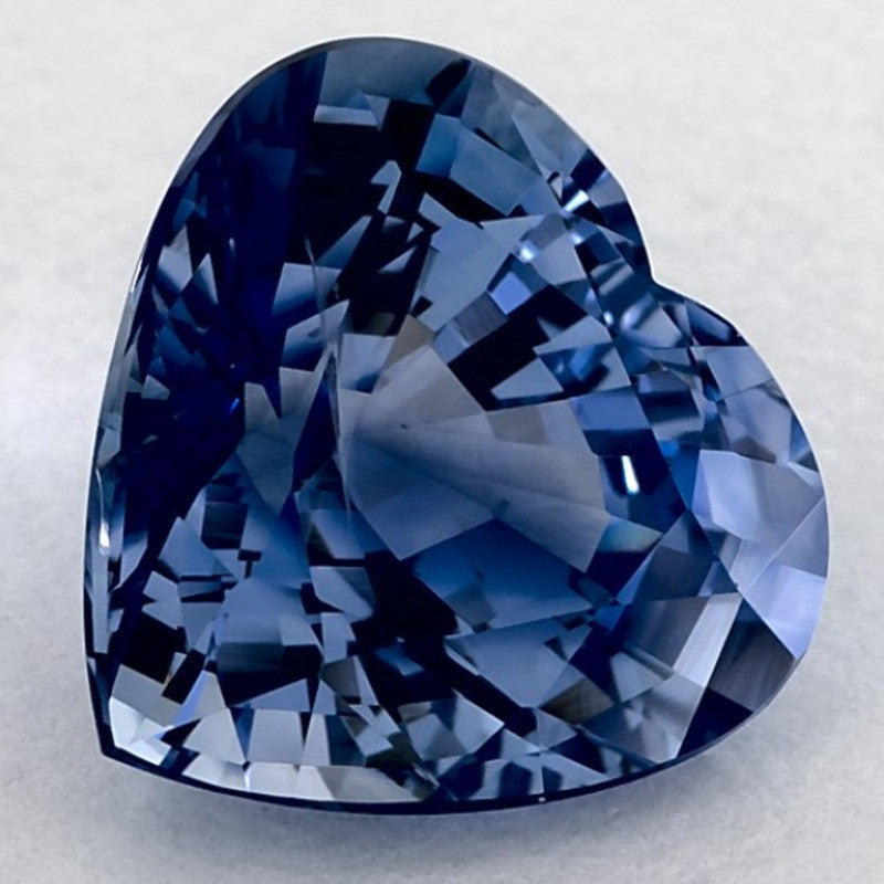 3.73 Carat Heart Natural Blue Sapphire