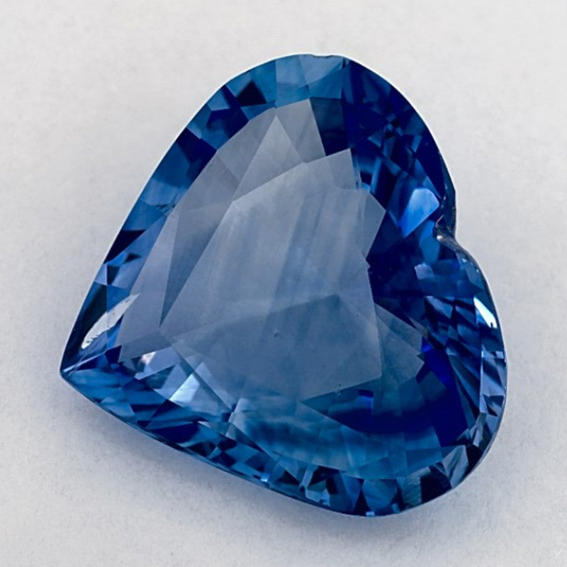 5.91 Carat Heart Natural Blue Sapphire