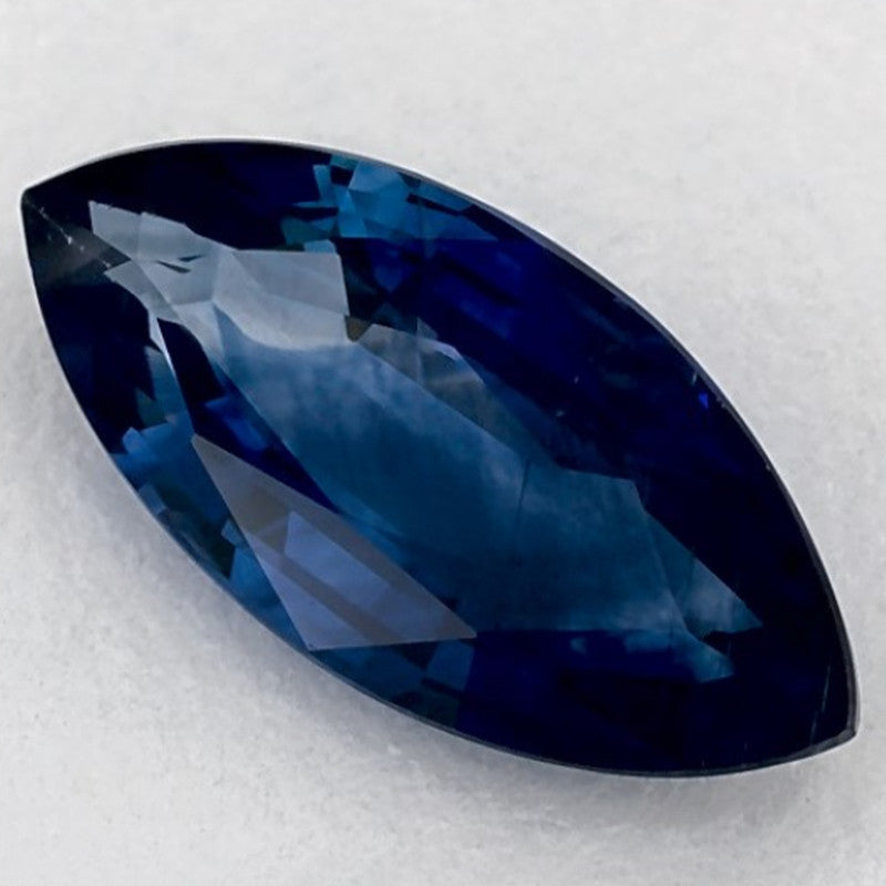1.29 Carat Marquise Natural Blue Sapphire