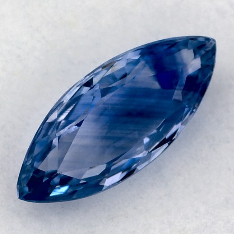 1.72 Carat Marquise Natural Blue Sapphire