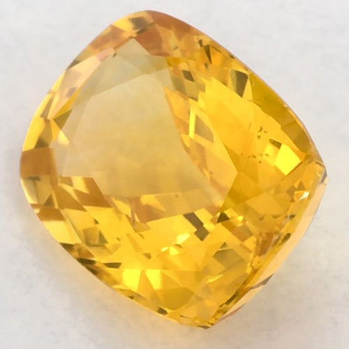 1.15 Carat Cushion Natural Yellow Sapphire