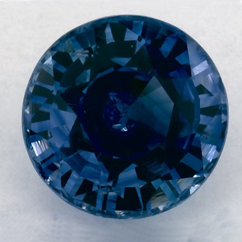 1.04 Carat Round Natural Blue Sapphire
